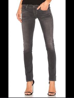 Citizen of humanity low rise racer skinny jeans gray